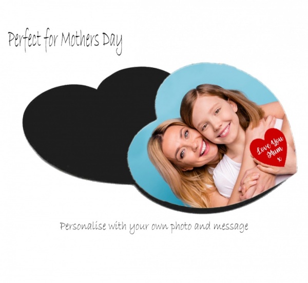 Personalised Metal Heart Fridge Magnet ~ Mothers Day